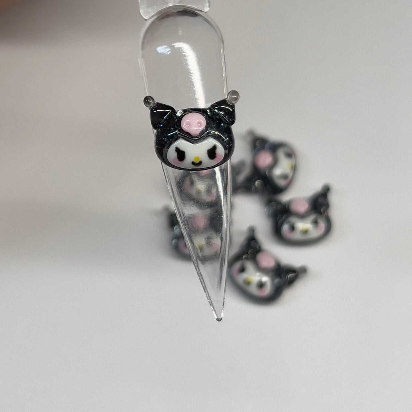 Black Kawaii Nail Charms (5pcs)