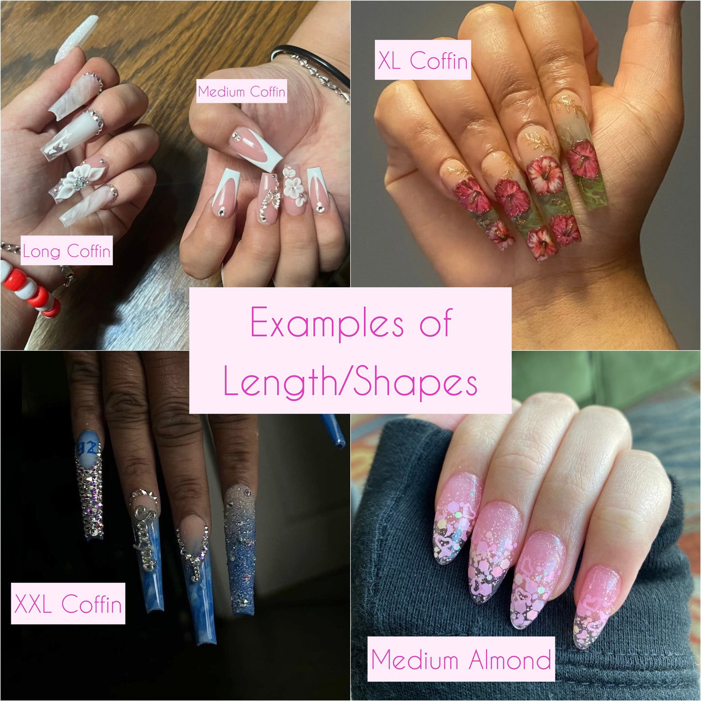 Custom Acrylic Press On Nails **PLEASE READ THE FULL DESCRIPTION**