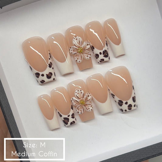 Ready To Ship Acrylic Press On Nails (size: M)