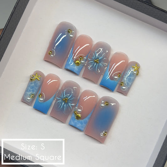 Ready To Ship Acrylic Press On Nails (size: S)