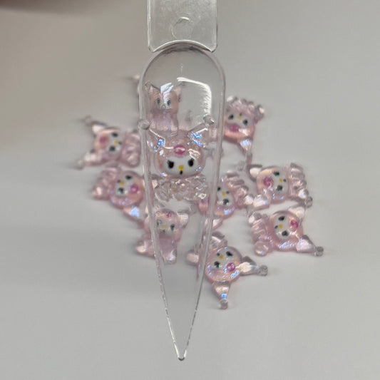 Small Light Pink Kawaii Nail Charms (10pcs)