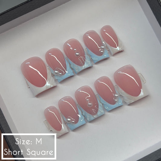 Ready To Ship Acrylic Press On Nails (size: M)