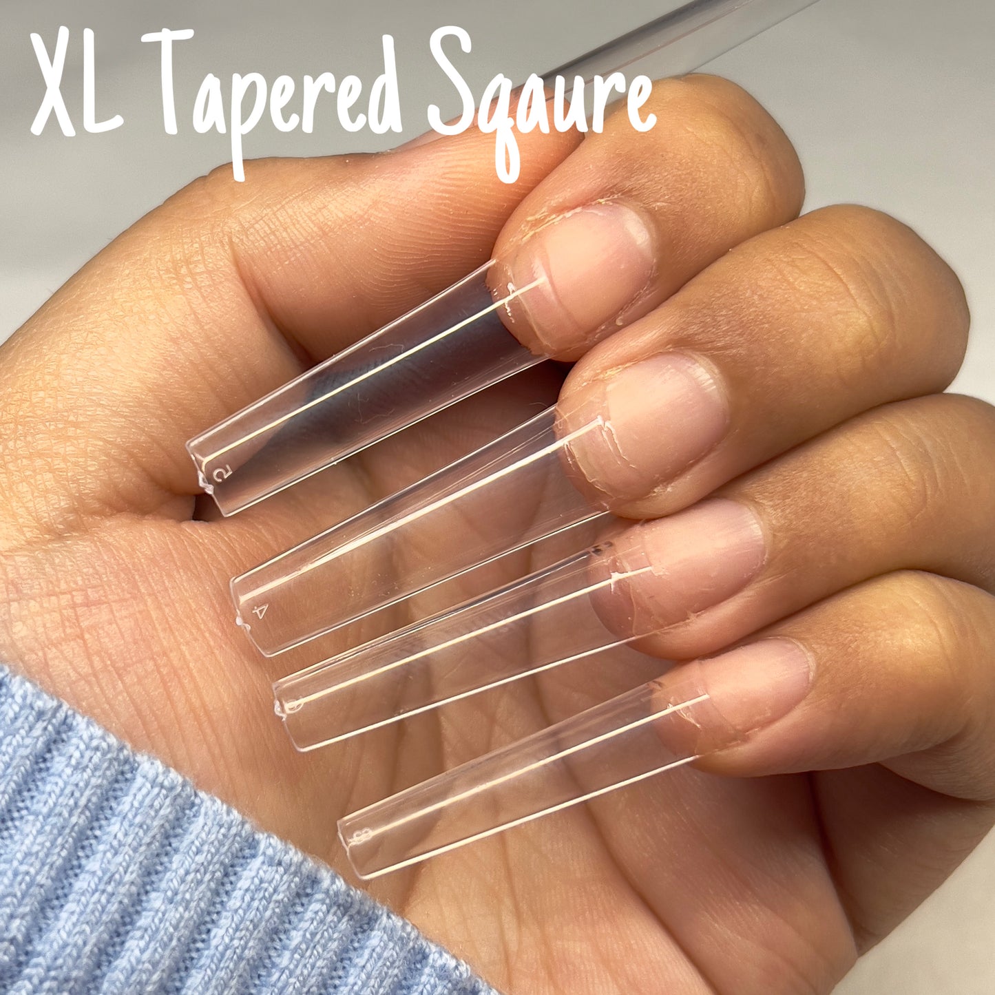 XL Tapered Square Nail Tips (bag)