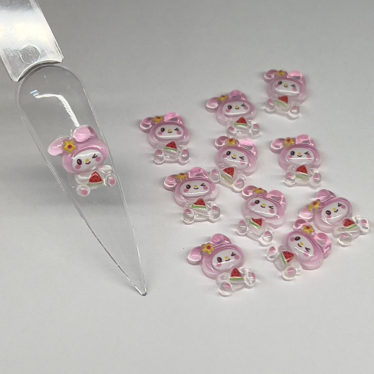 Small Pink Kawaii Nail Charms (10pcs)