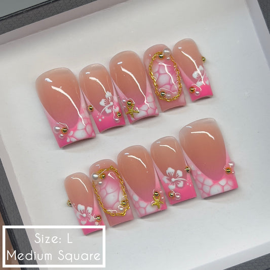 Ready To Ship Acrylic Press On Nails (size: L)