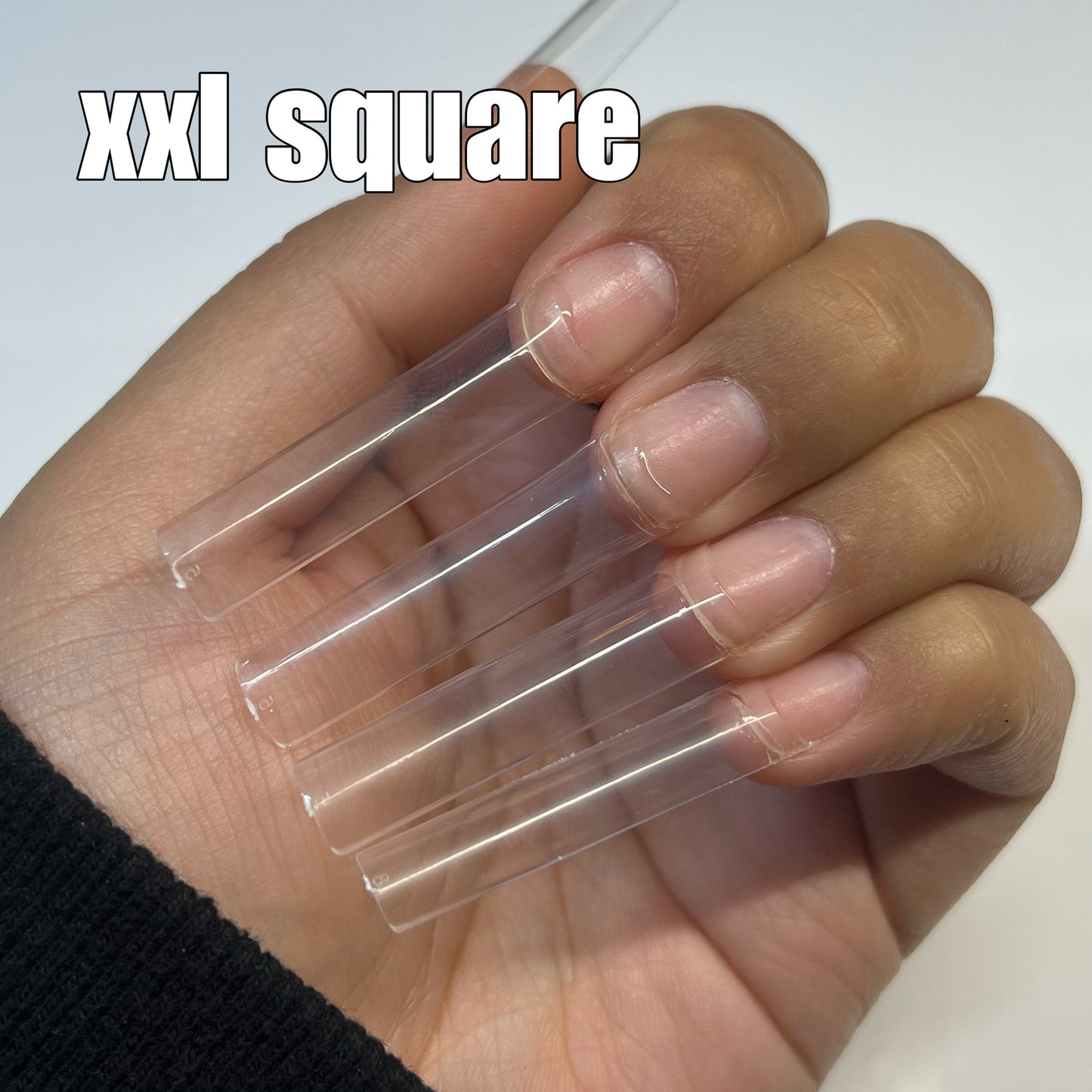 XXL Square No C Curve Nail Tips