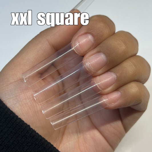 XXL Square No C Curve Nail Tips