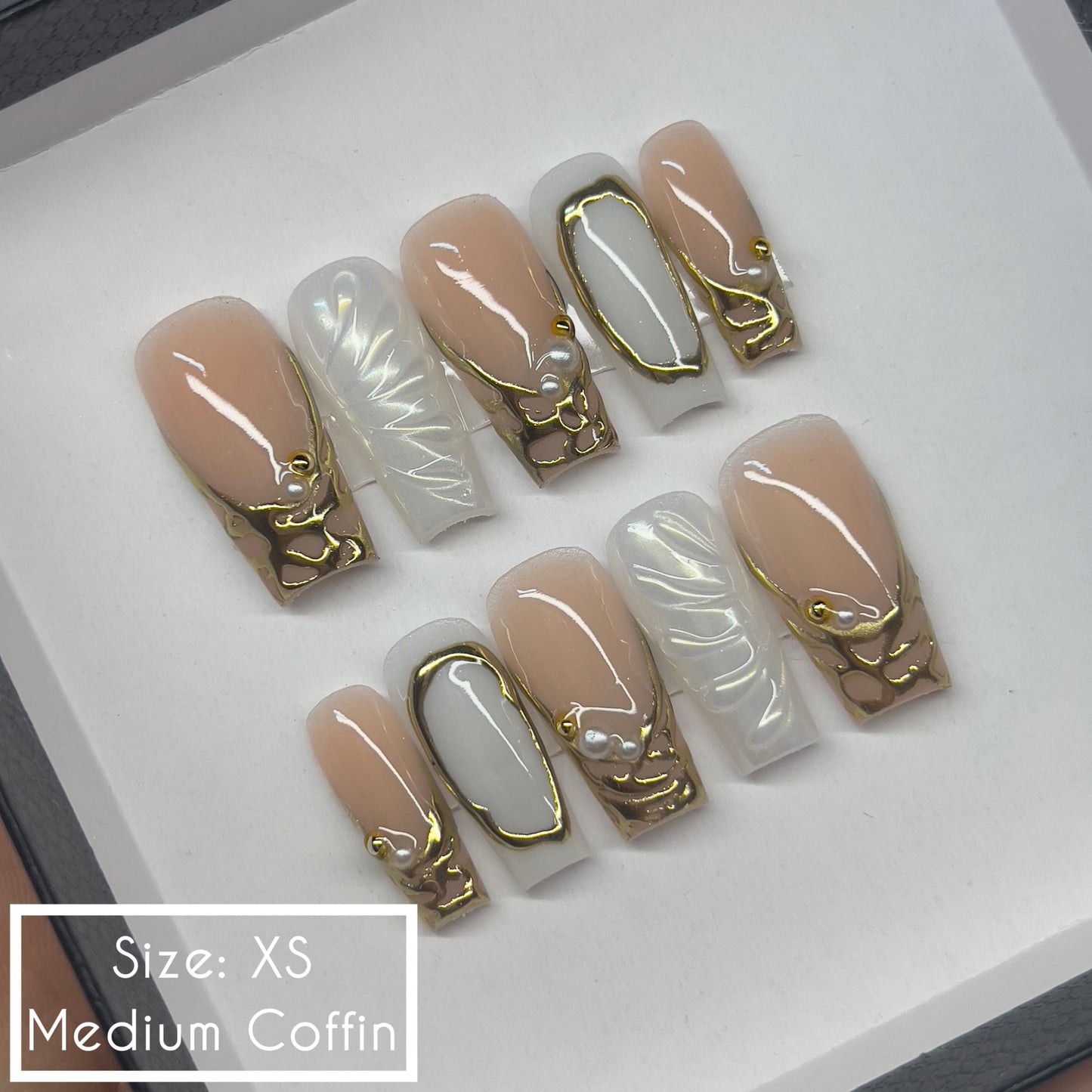 Ready To Ship Acrylic Press On Nails (size: XS)